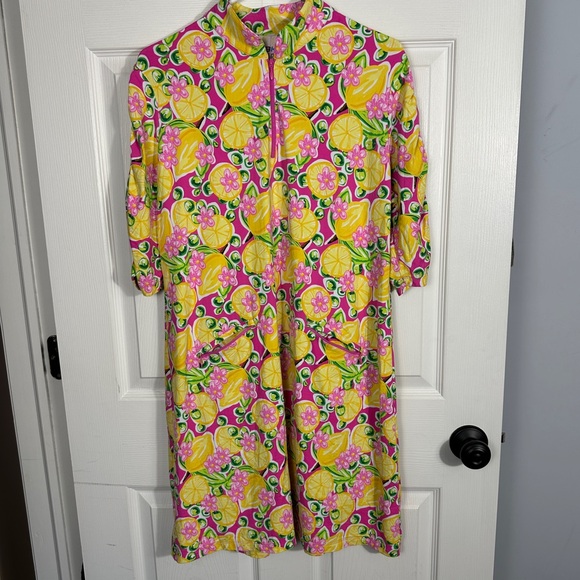 IBKUL Calista print dress, size XL, sun protection, elbow sleeve, travel - Picture 1 of 7